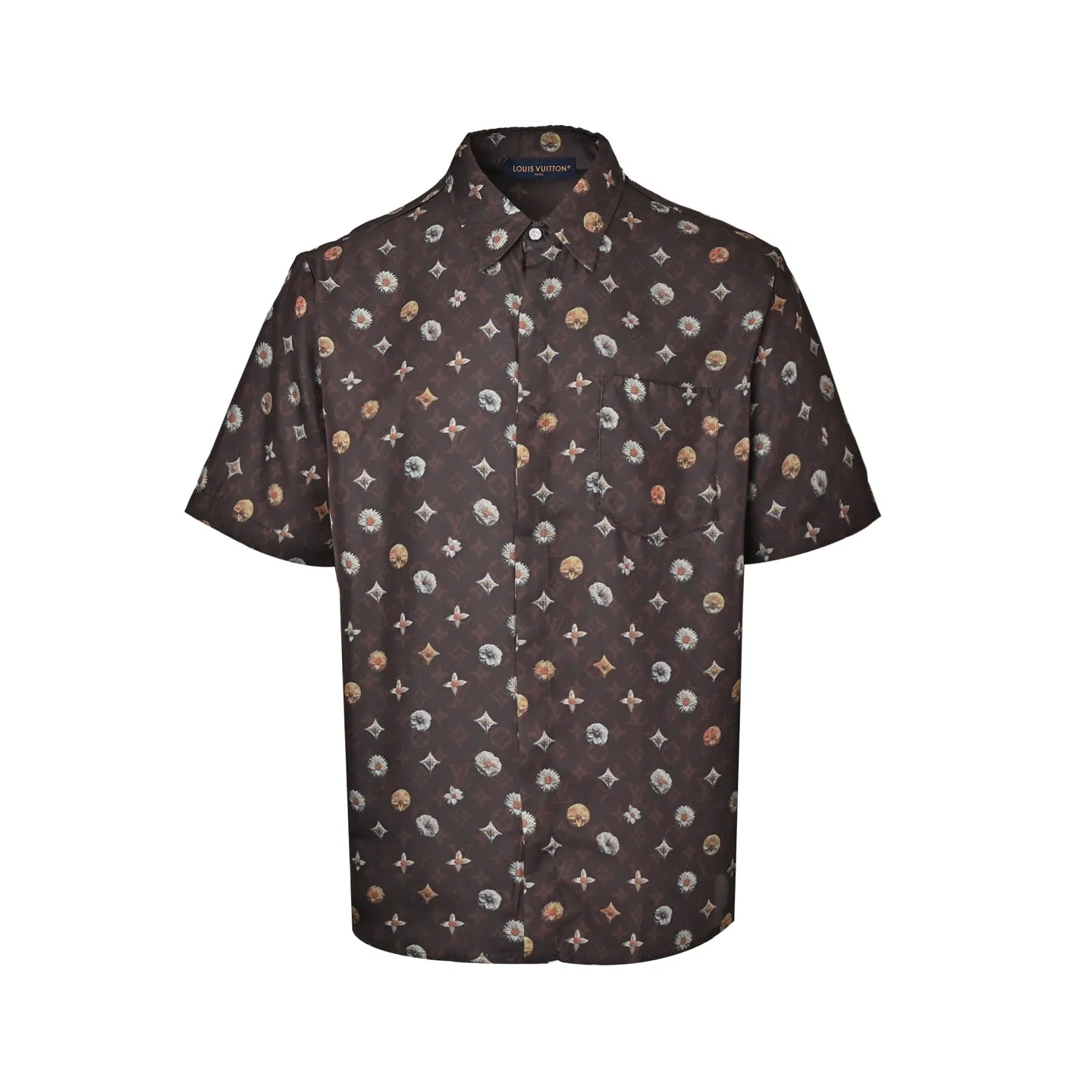 Louis Vuitton/Louis Vuitton 26ss presbyopia daisy all-print suit short-sleeved shirt